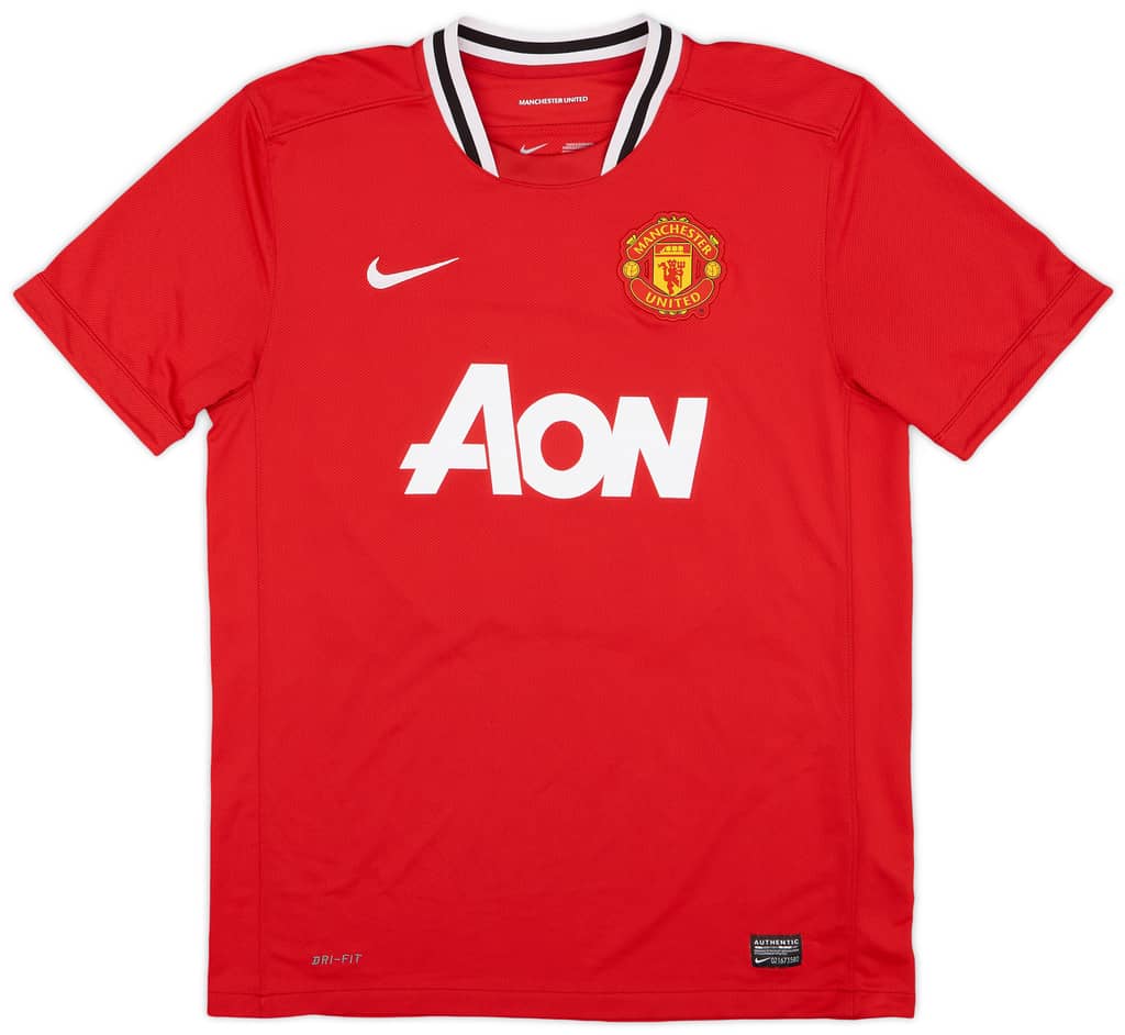 2011-12 Manchester United Home Shirt J.S. Park #13