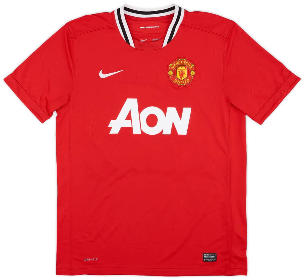 Camiseta de local del Manchester United 2011-12 J.S.Park #13 - 6/10 - (S)
