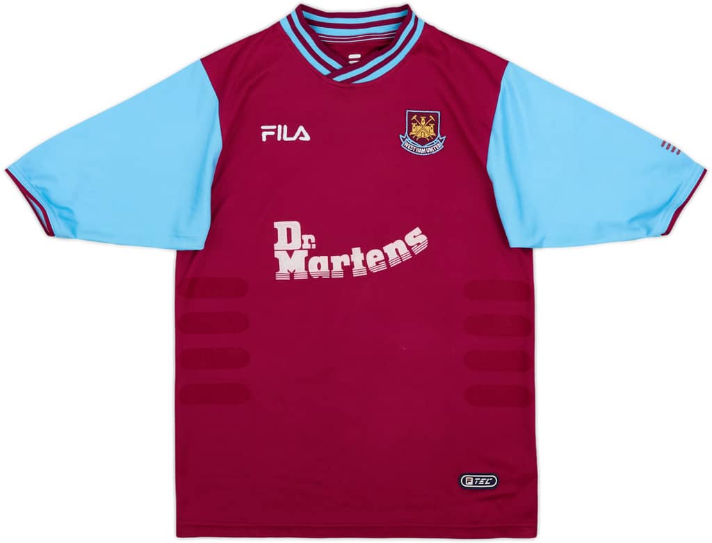 2001-03 West Ham Home Shirt - 8/10 - (L.Boys)