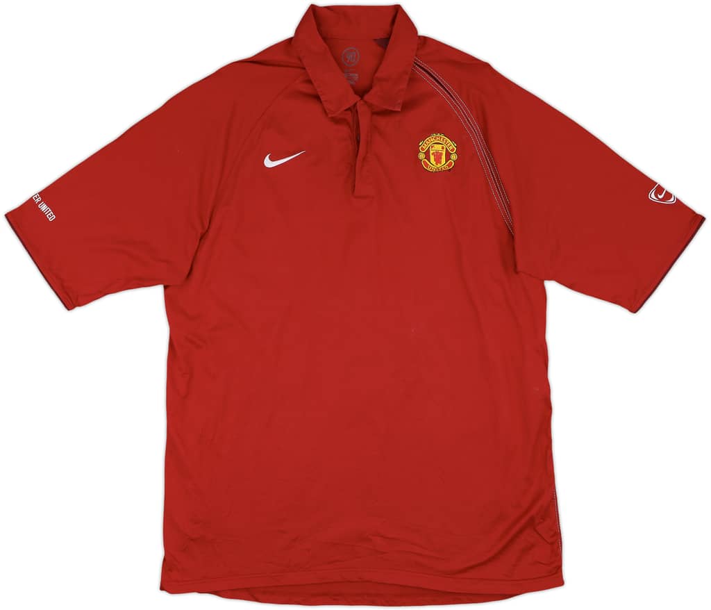 2004-05 Manchester United Nike Polo Shirt - 8/10 - (XXL)