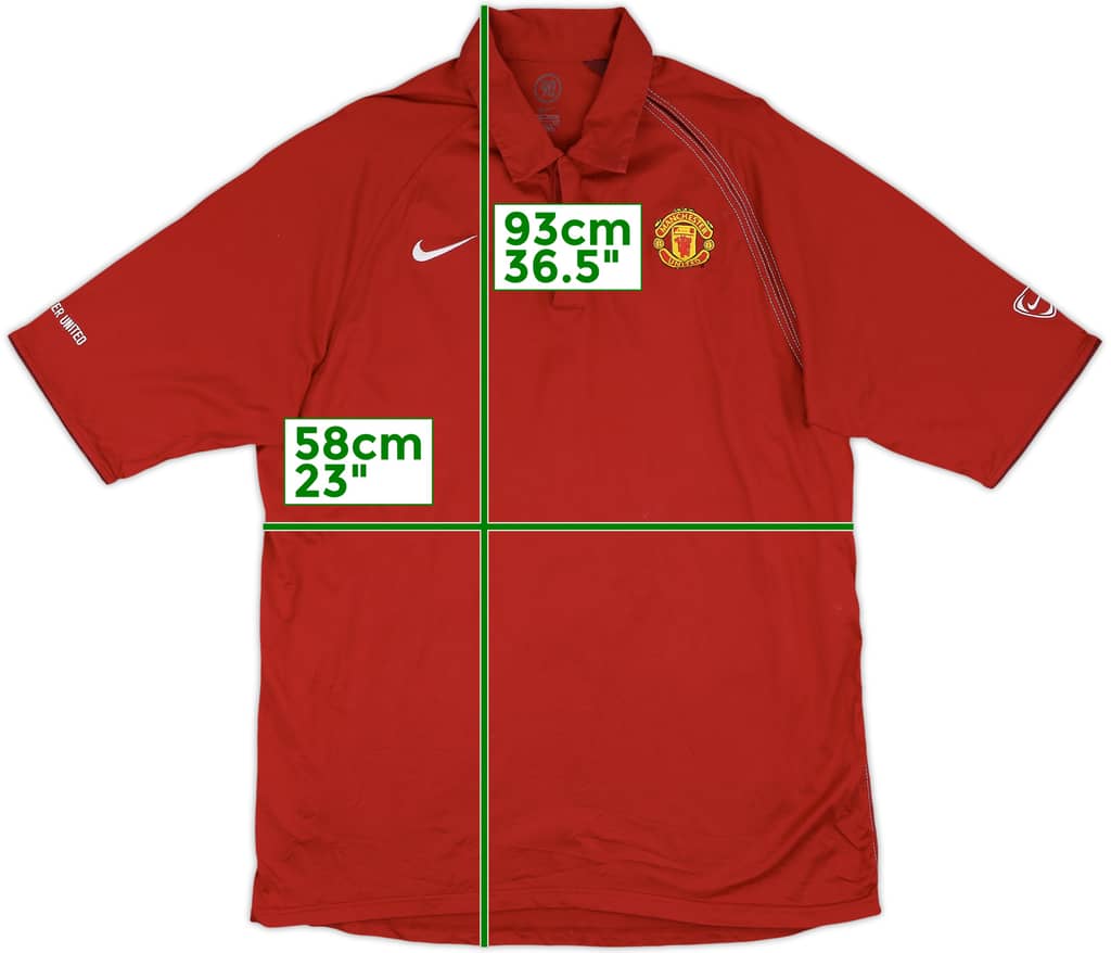 2004-05 Manchester United Nike Polo Shirt - 8/10 - (XXL)