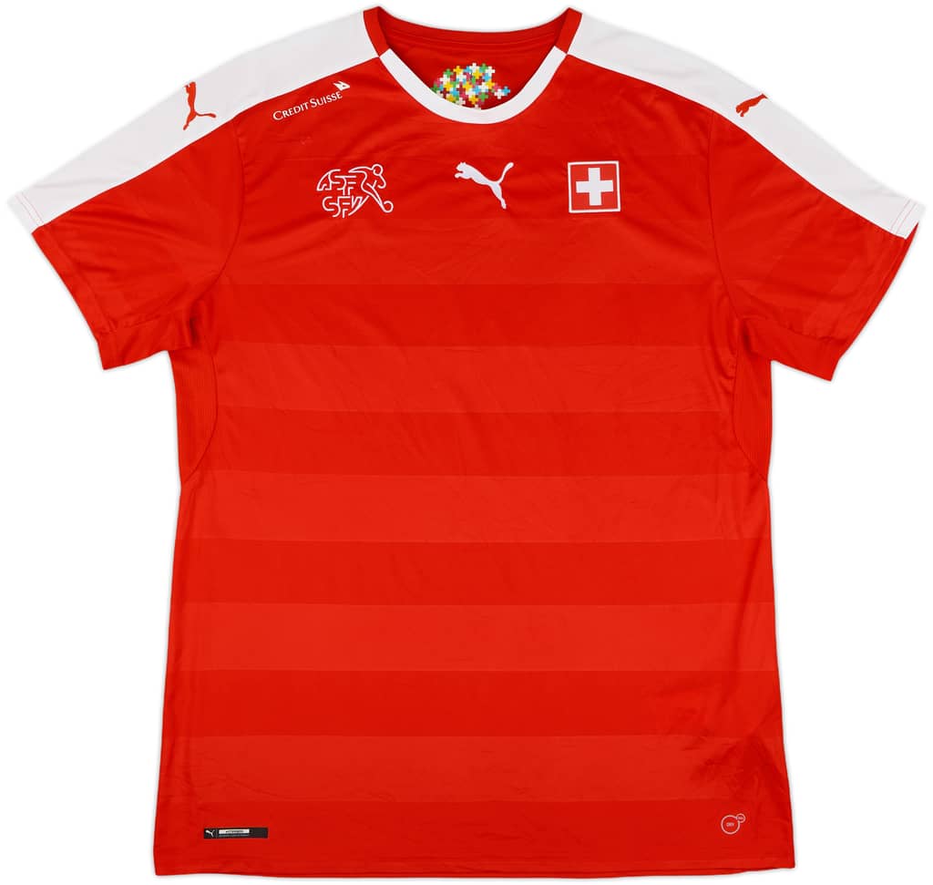 2016-18 Switzerland Home Shirt - 9/10 - (XL)