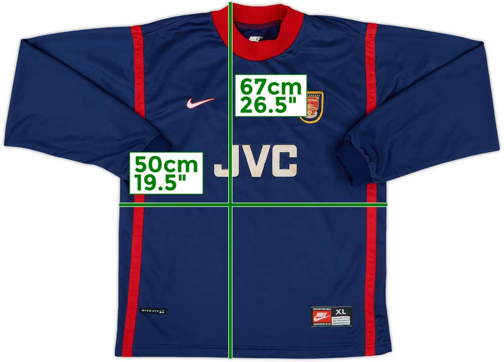1998-99 Arsenal GK Shirt - 8/10 - (XL.Boys)