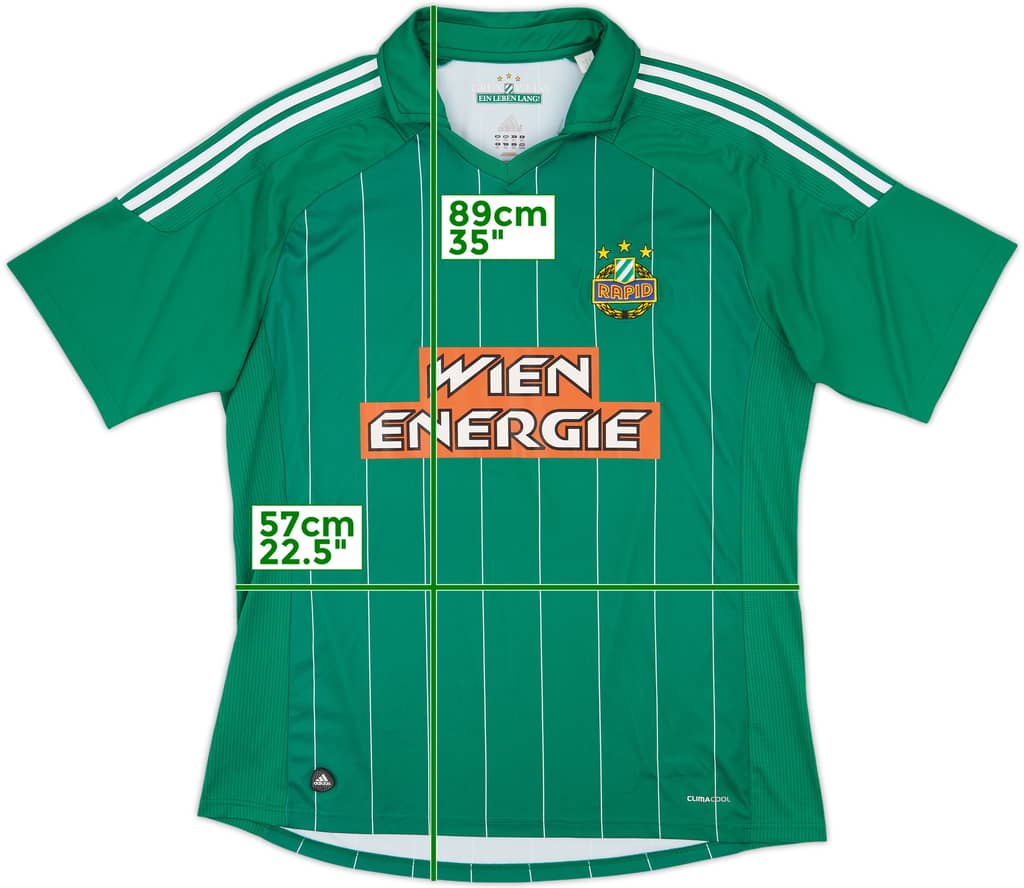 2011-12 Rapid Vienna Home Shirt - 7/10 - (XXL)
