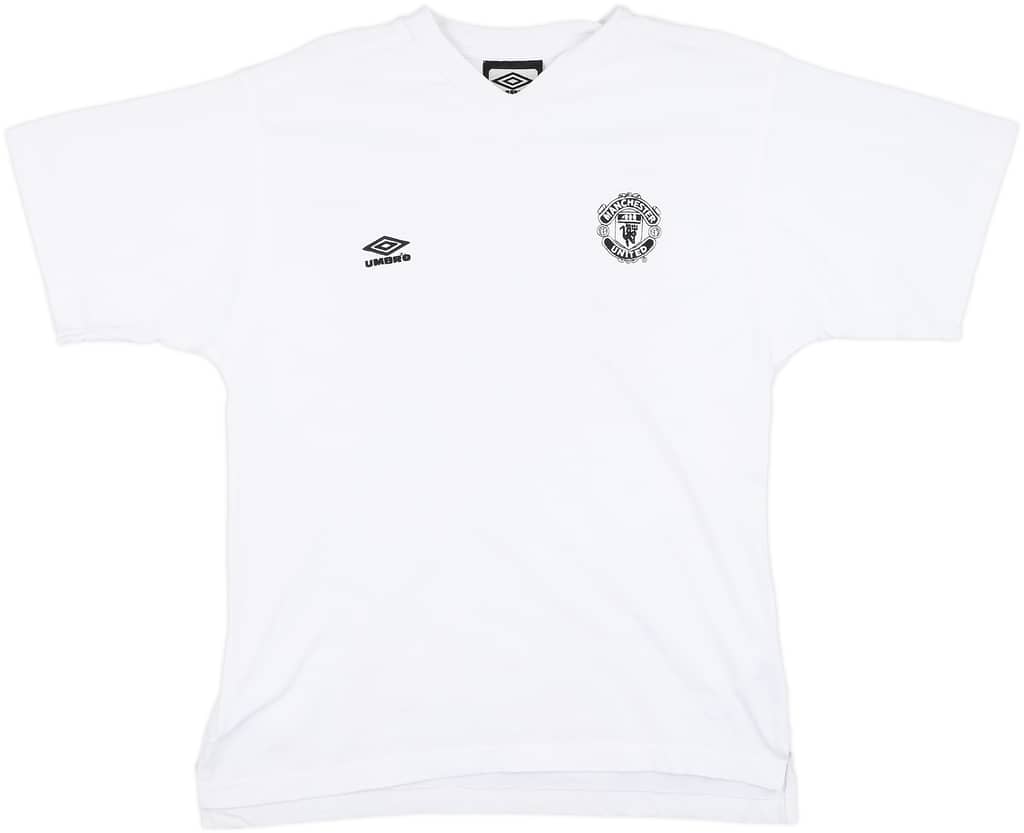 2000-01 Manchester United Umbro Cotton Tee - 8/10 - (S)