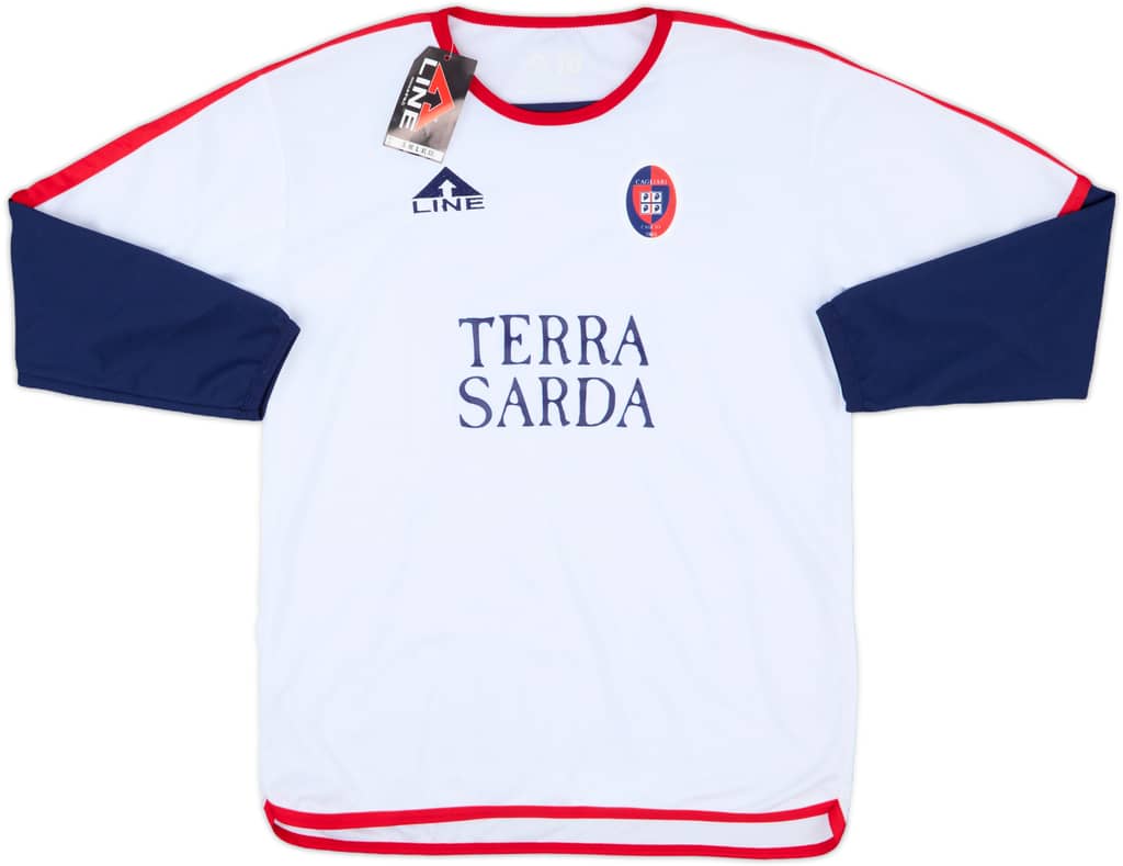 2002-03 Cagliari Away L/S Shirt (XL.Boys)