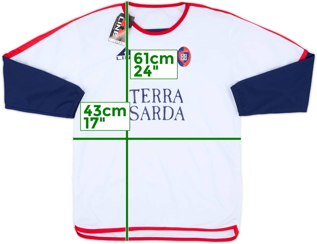 2002-03 Cagliari Away L/S Shirt (XL.Boys)