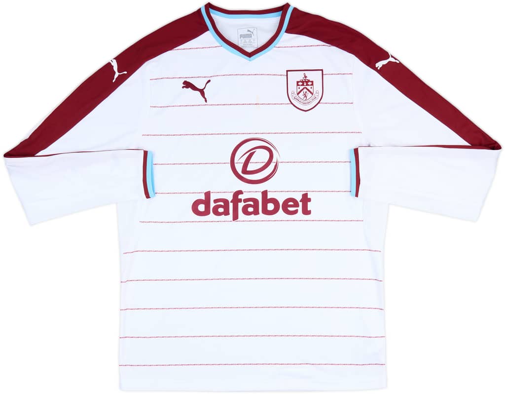 2017-18 Burnley Away L/S Shirt - 5/10 - (L)