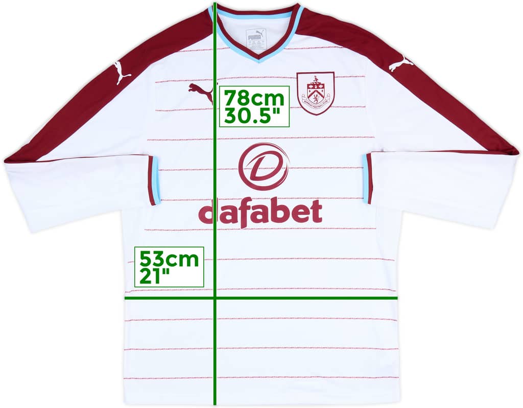 2017-18 Burnley Away L/S Shirt - 5/10 - (L)
