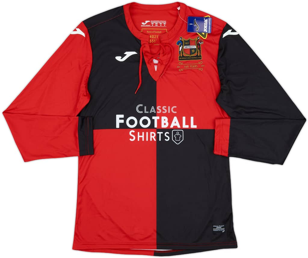 2017-18 Sheffield FC 160th Anniversary Home L/S Shirt (S)