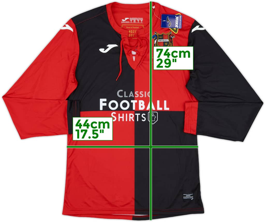2017-18 Sheffield FC 160th Anniversary Home L/S Shirt (S)