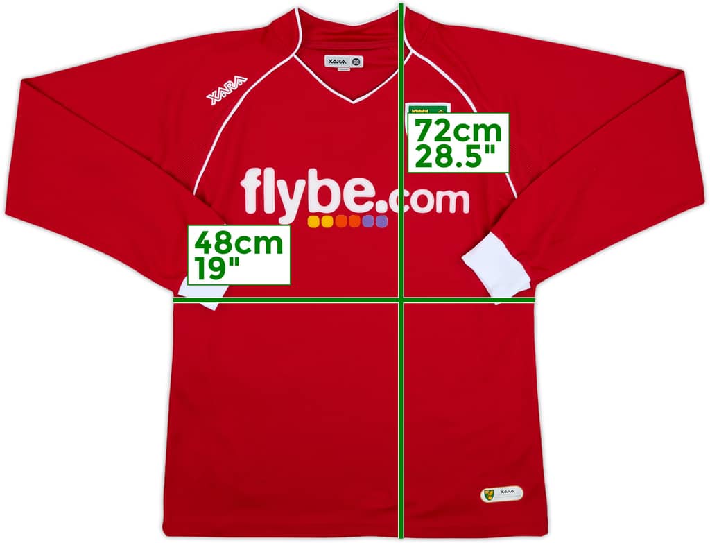 2007-08 Norwich Away L/S Shirt - 8/10 - (M)