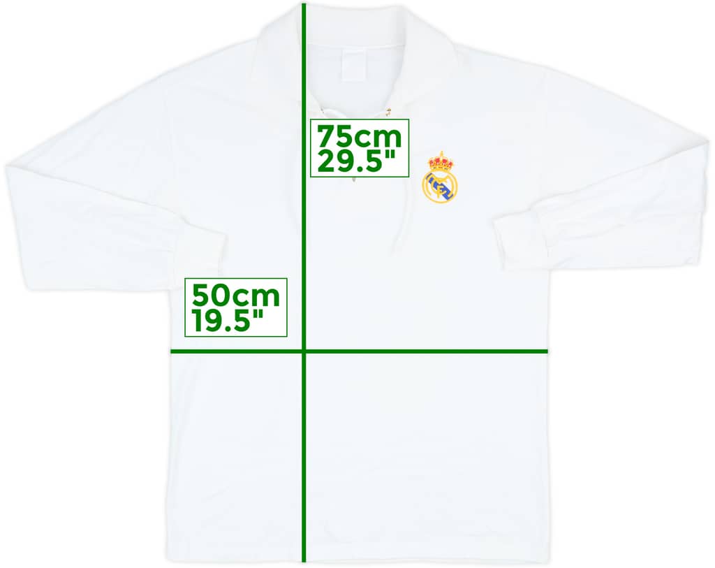 2001-02 Real Madrid adidas Heritage L/S Shirt - 8/10 - (M)
