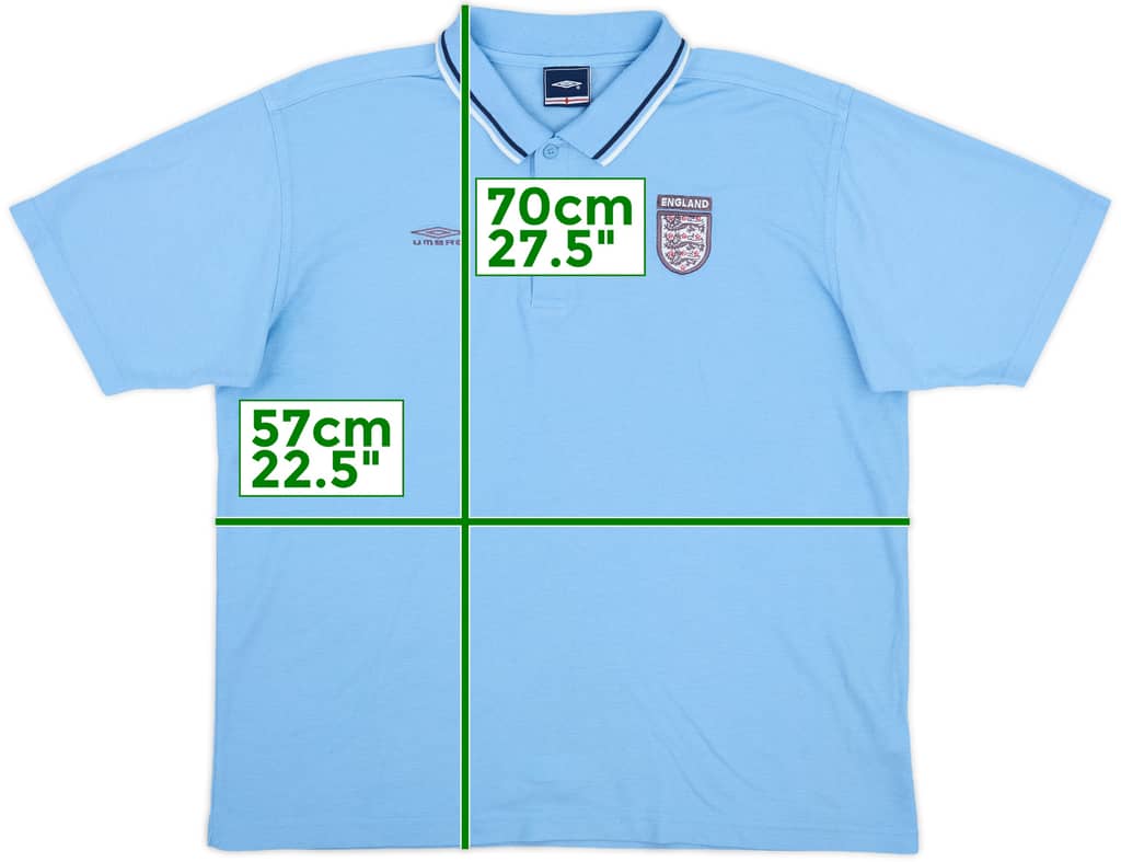2000-01 England Umbro Polo Shirt - 7/10 - (L)