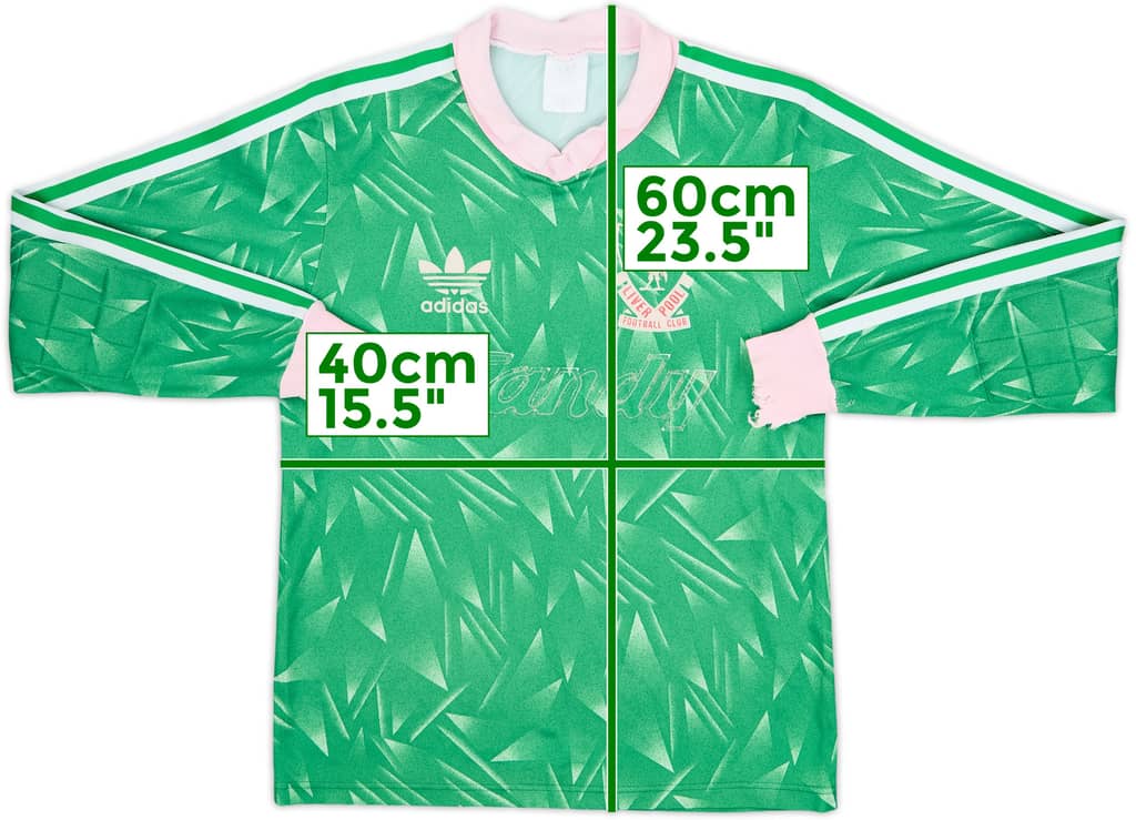 1989-91 Liverpool GK Shirt - 3/10 - (M.Boys)