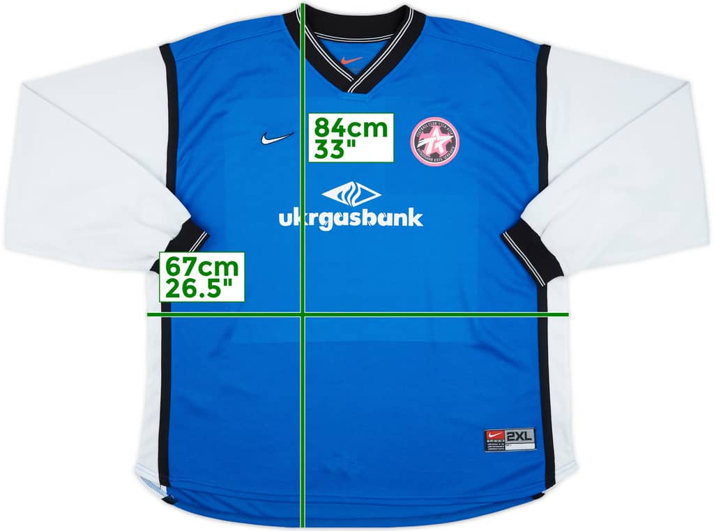 1999-00 CSKA Kyiv Away L/S Shirt - 9/10 - (XXL)