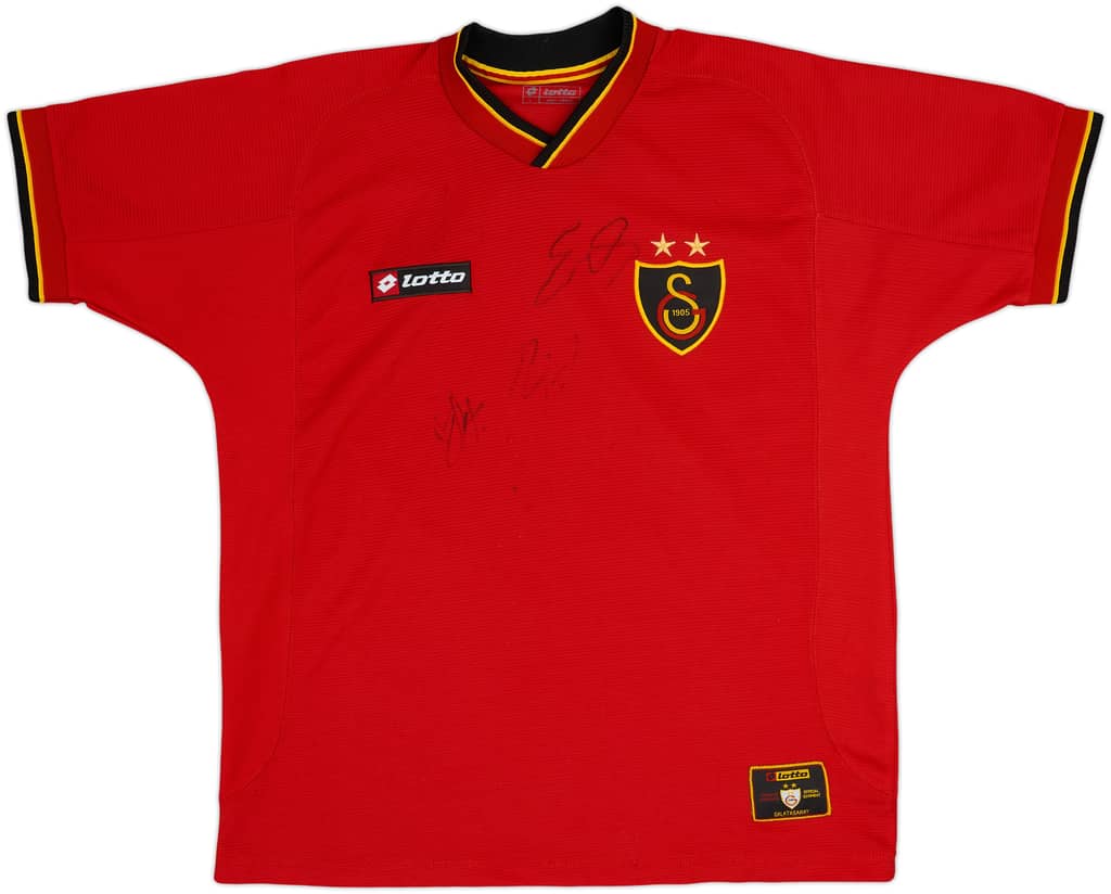 Camiseta firmada de la tercera equipación del Galatasaray 2001-02 - 8/10 - (L)
