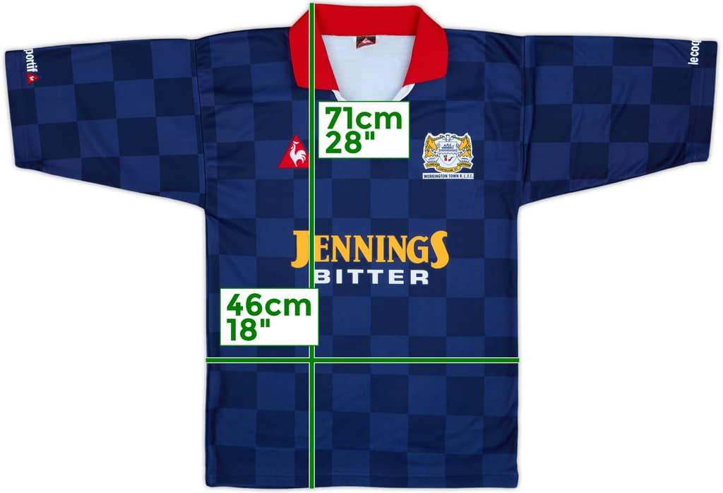 Camiseta de rugby de local de Workington Town 2000s - 8/10 - (S)