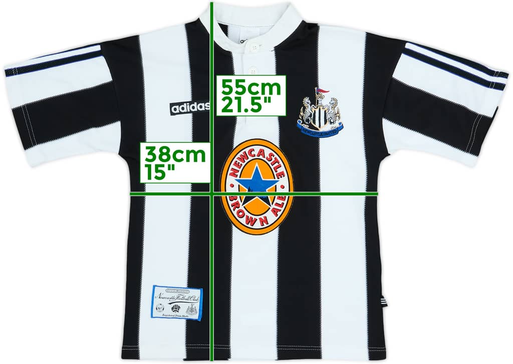 1995-97 Newcastle Camiseta Local - 8/10 - (M. Niños)