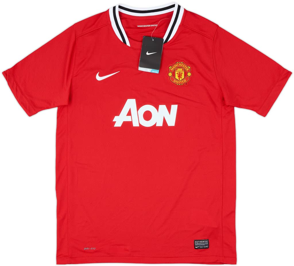 2011-12 Manchester United Home Shirt (XL.Boys)