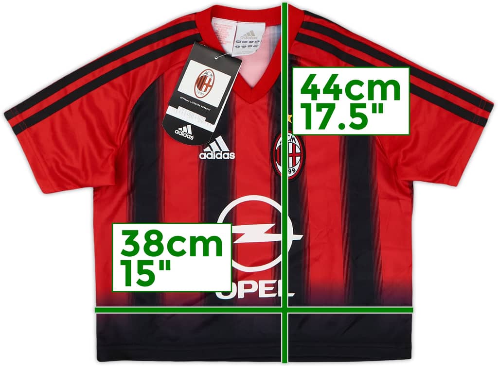 2004-05 AC Milan Home Shirt (4-5 Years)