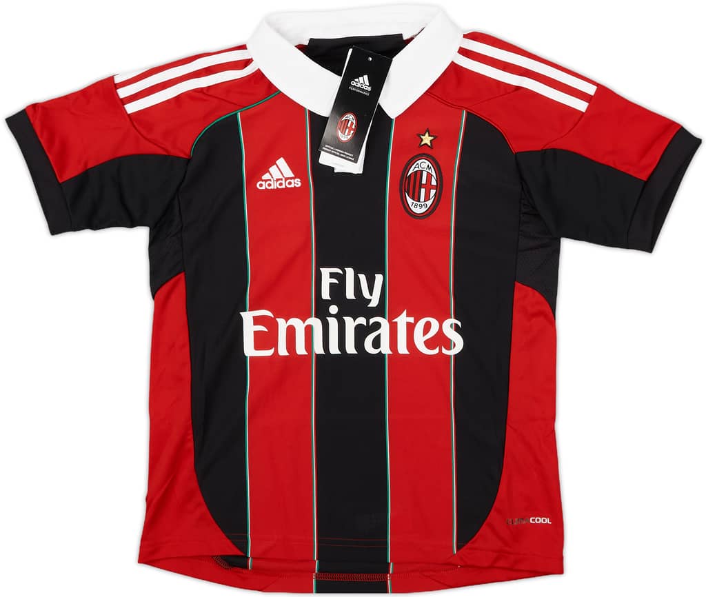 2012-13 AC Milan Home Shirt (S.Boys)