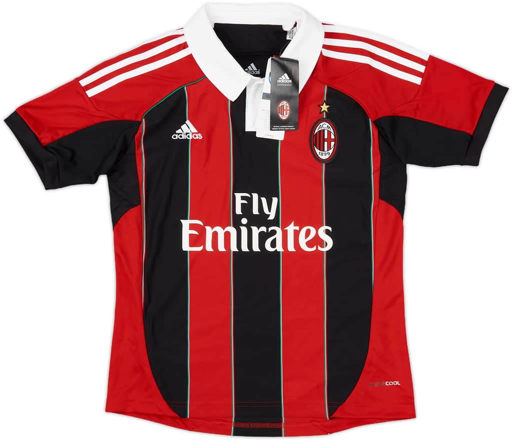 2012-13 AC Milan Home Shirt (M.Boys)