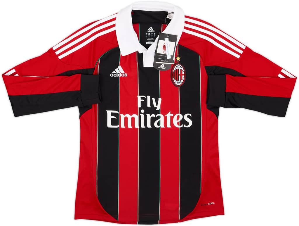 2012-13 AC Milan Home L/S Shirt Pato #9 (S)