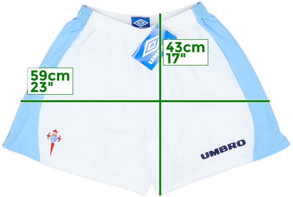 19997-98 Celta Vigo Home Shorts (XXL)
