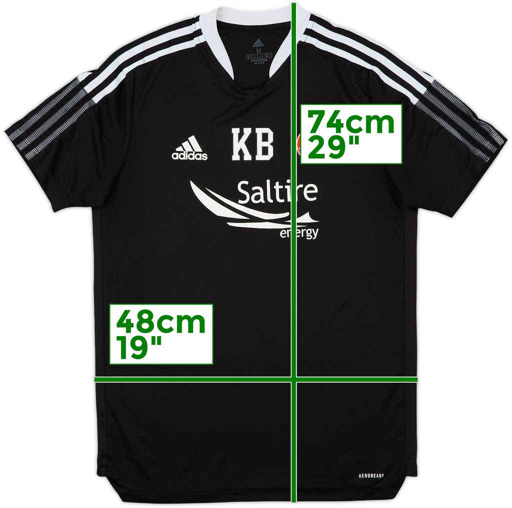 2021-22 Aberdeen adidas Staff Issue Training Shirt KB - 10/10 - (M)