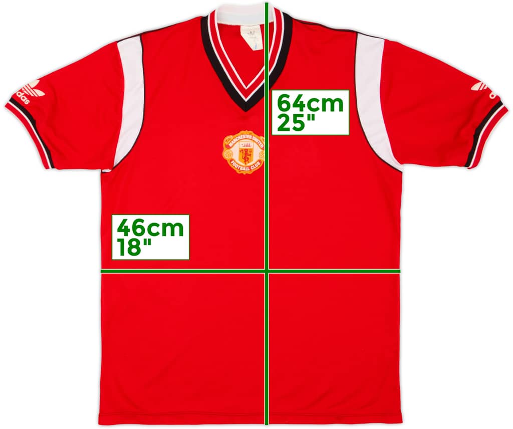 Camiseta Local del Manchester United 1984-86 - 9/10 - (M)