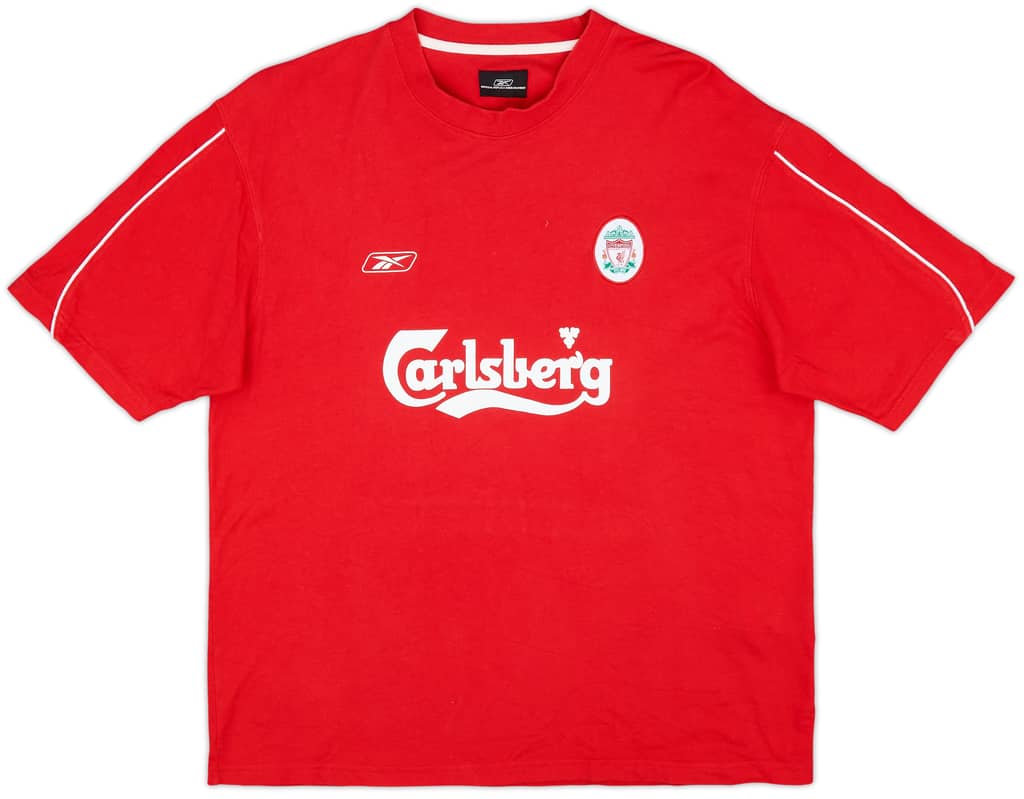 2003-04 Liverpool Reebok Cotton Tee - 9/10 - (L)