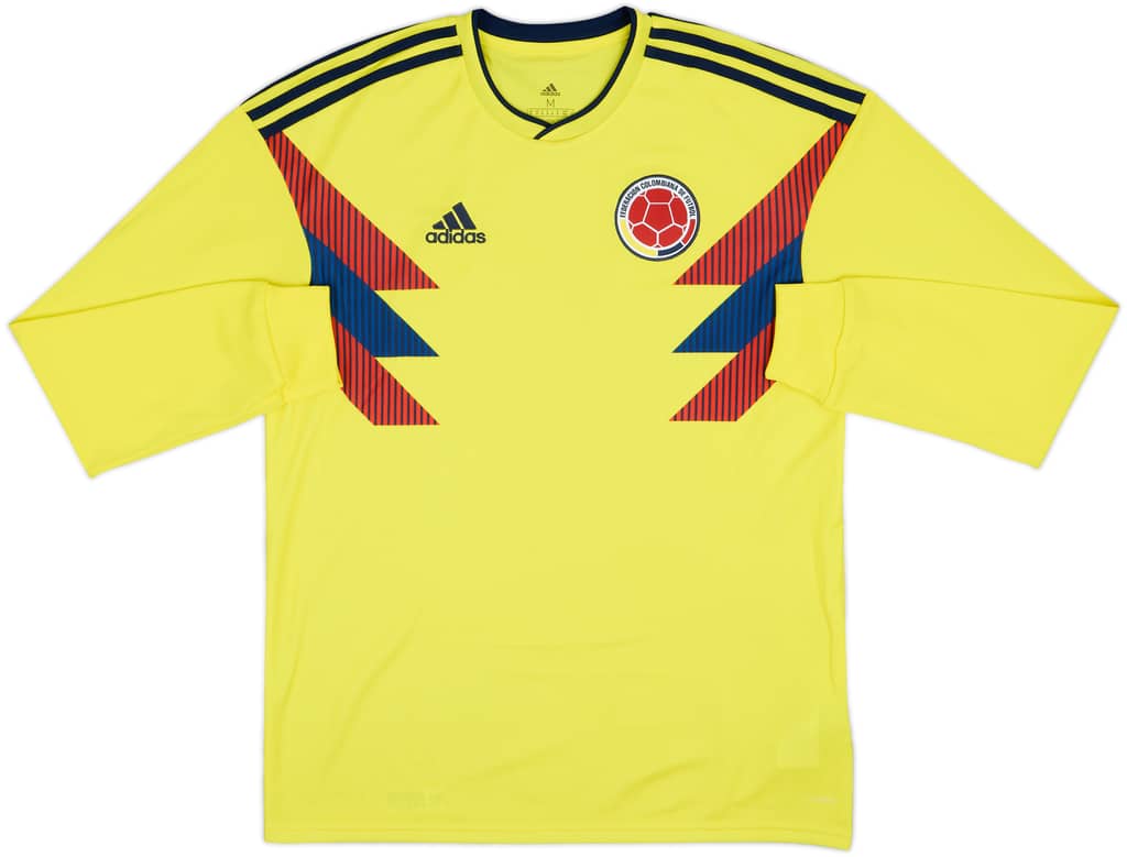 2018-19 Colombia Home L/S Shirt - 8/10 - (M)
