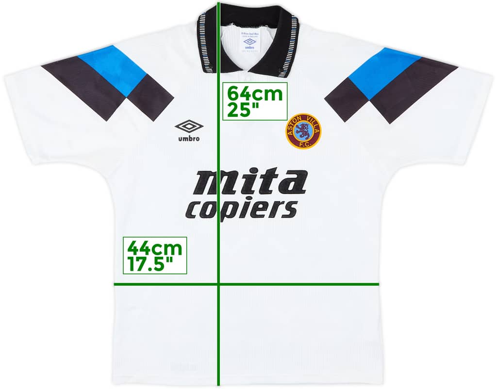 1990-92 Aston Villa Away Shirt - 9/10 - (S)