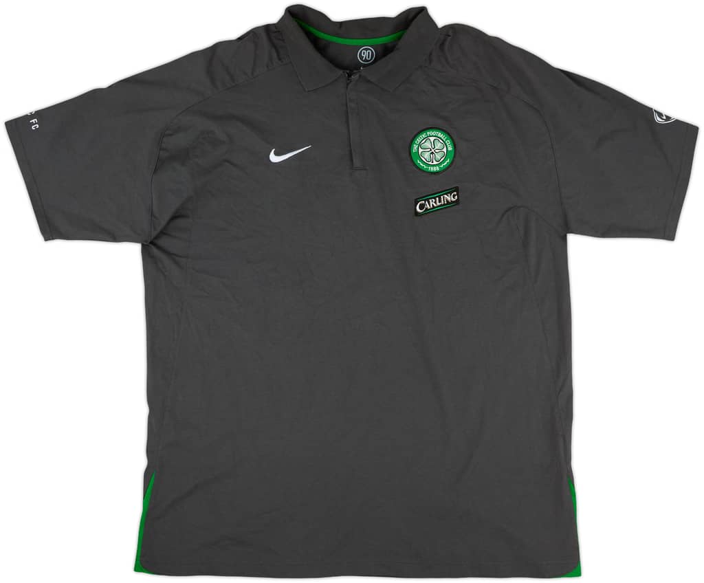 2005-06 Celtic Nike 1/4 Zip Polo Shirt - 8/10 - (XXL)