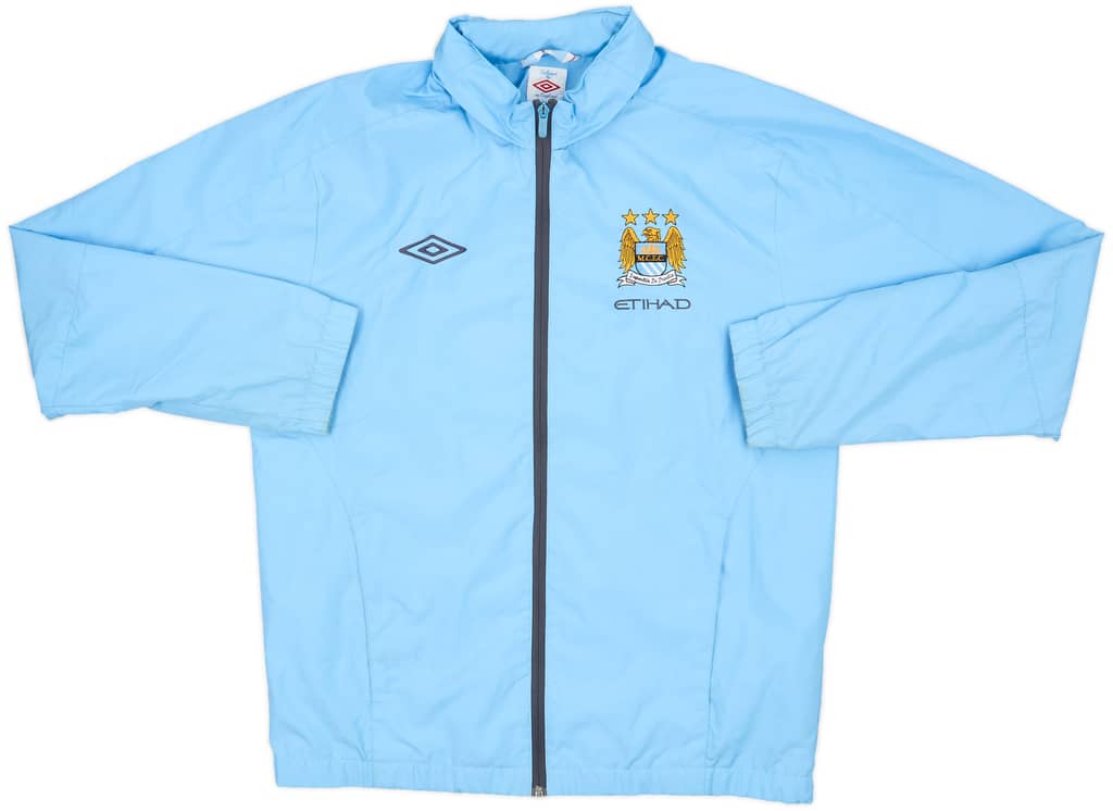 2011-12 Manchester City Umbro Hooded Rain Jacket - 8/10 - (M)
