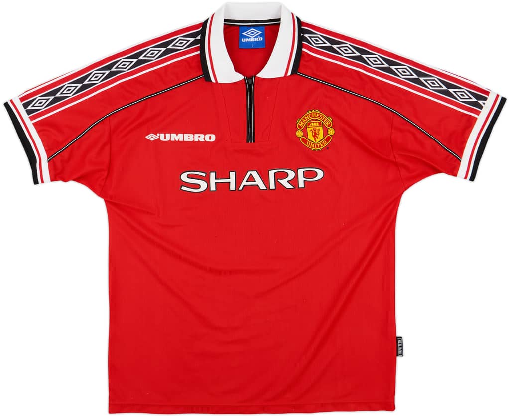 1998-00 Manchester United Home Shirt - 5/10 - (L)