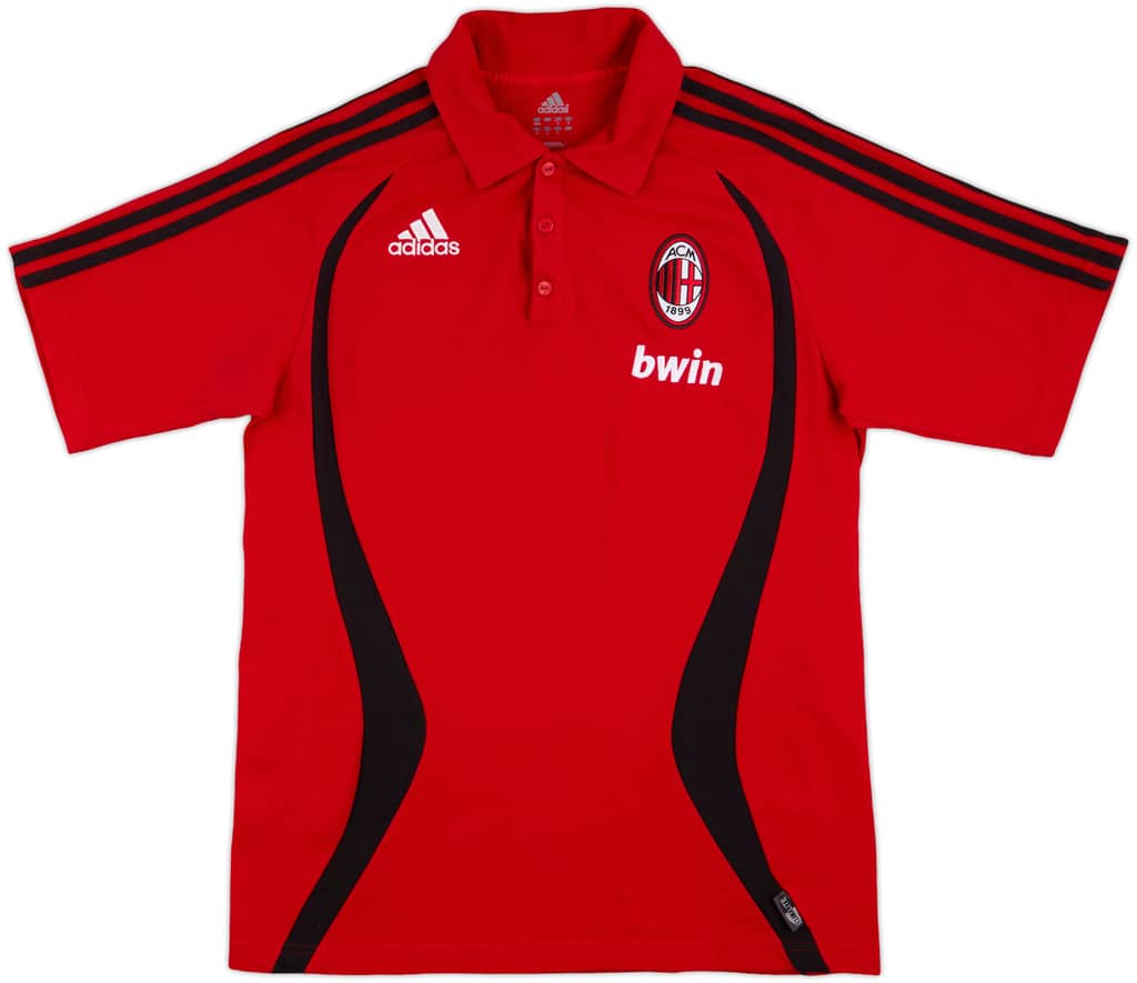 2006-07 AC Milan adidas Polo Shirt - 8/10 - (M)