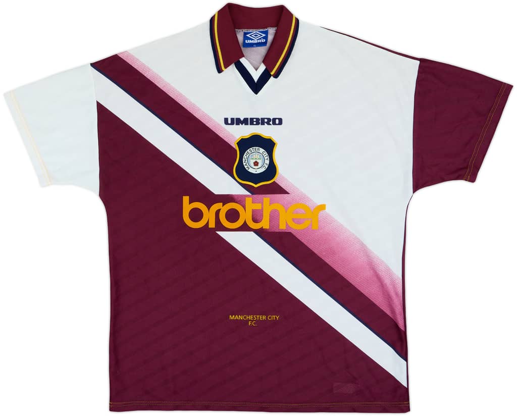 1996-97 Manchester City Away Shirt - 8/10 - (XL)
