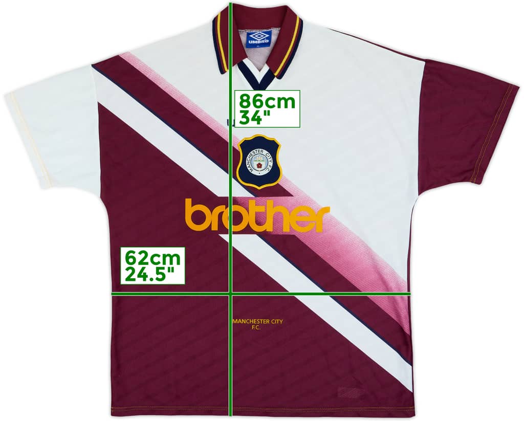 1996-97 Manchester City Away Shirt - 8/10 - (XL)