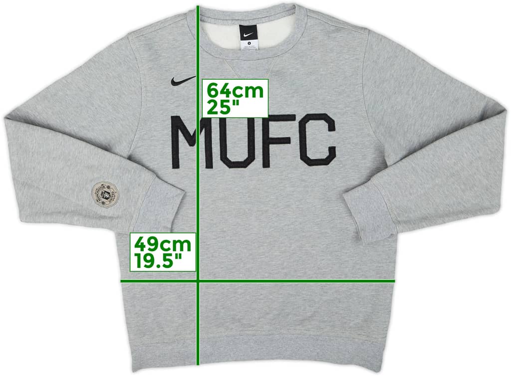 2010-11 Manchester United Nike Sweat Top - 8/10 - (S)