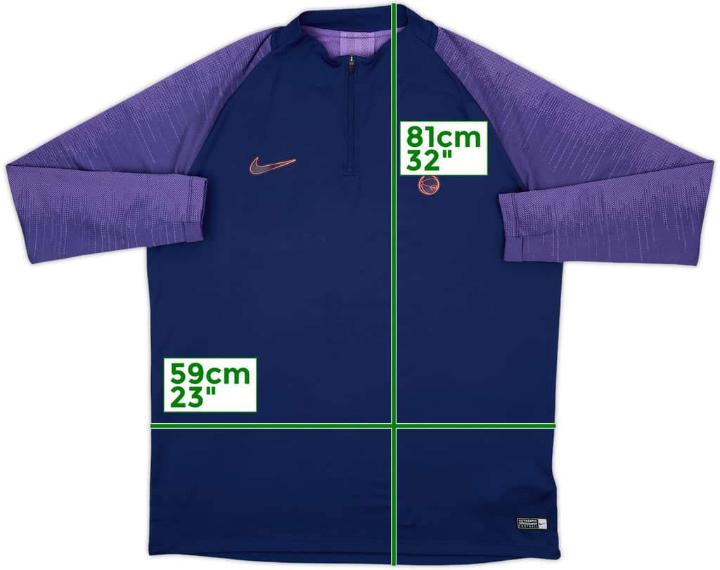 2019-20 Tottenham Nike 1/4 Zip Drill Top - 7/10 - (XL)
