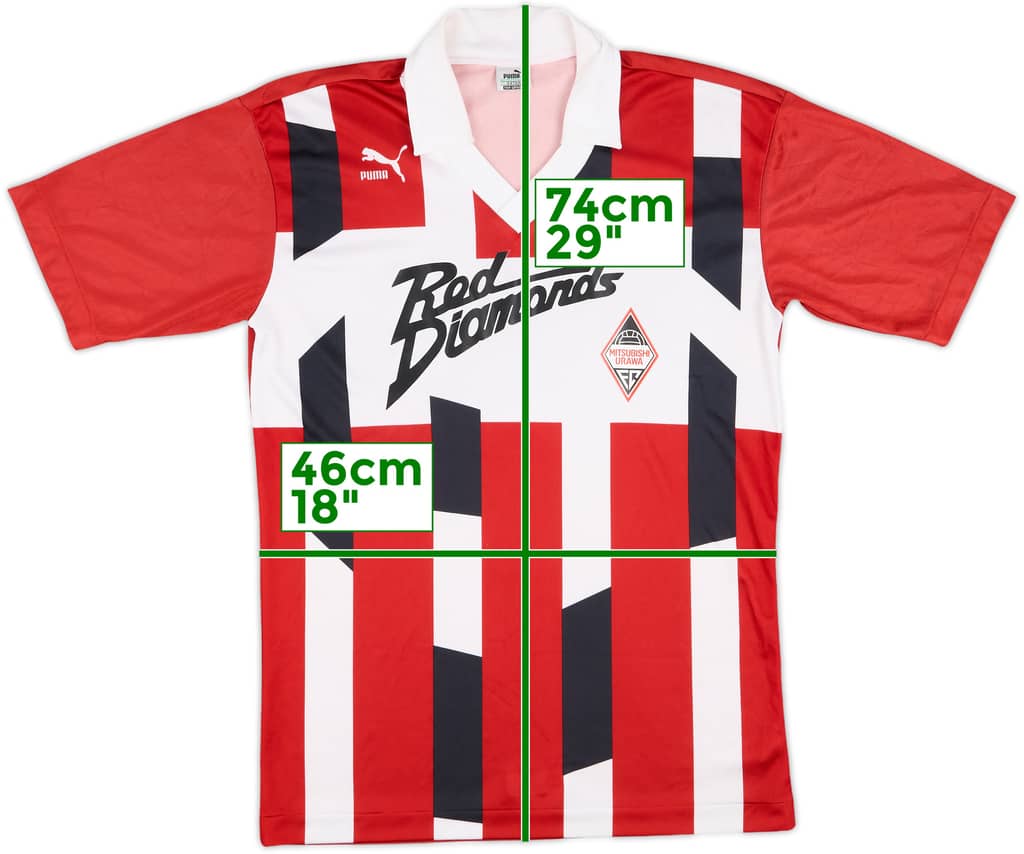 1992 Urawa Red Diamonds Home Shirt - 7/10 - (M)