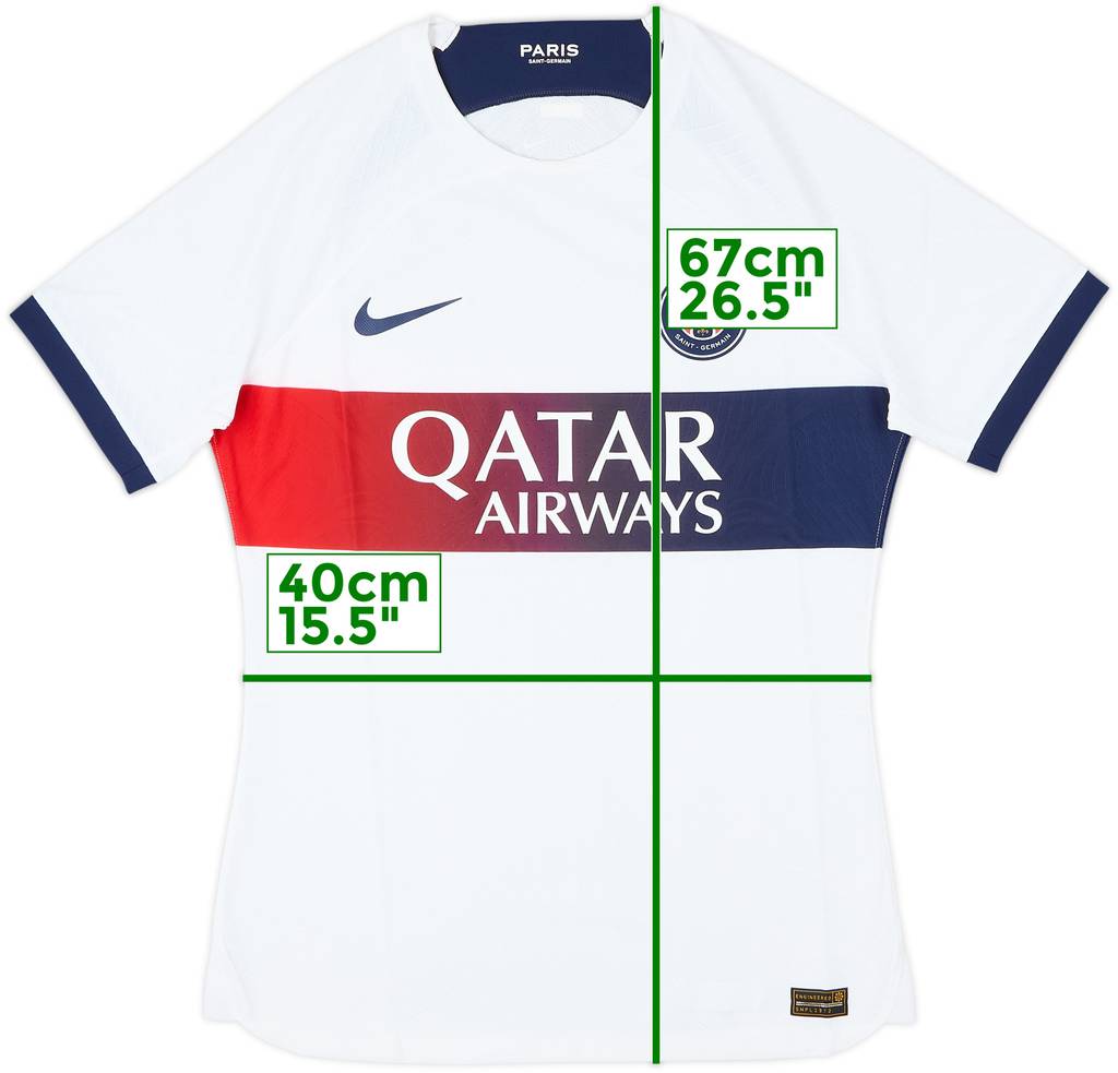 2023-24 Paris Saint-Germain Authentic Away Shirt - 10/10 - (L)