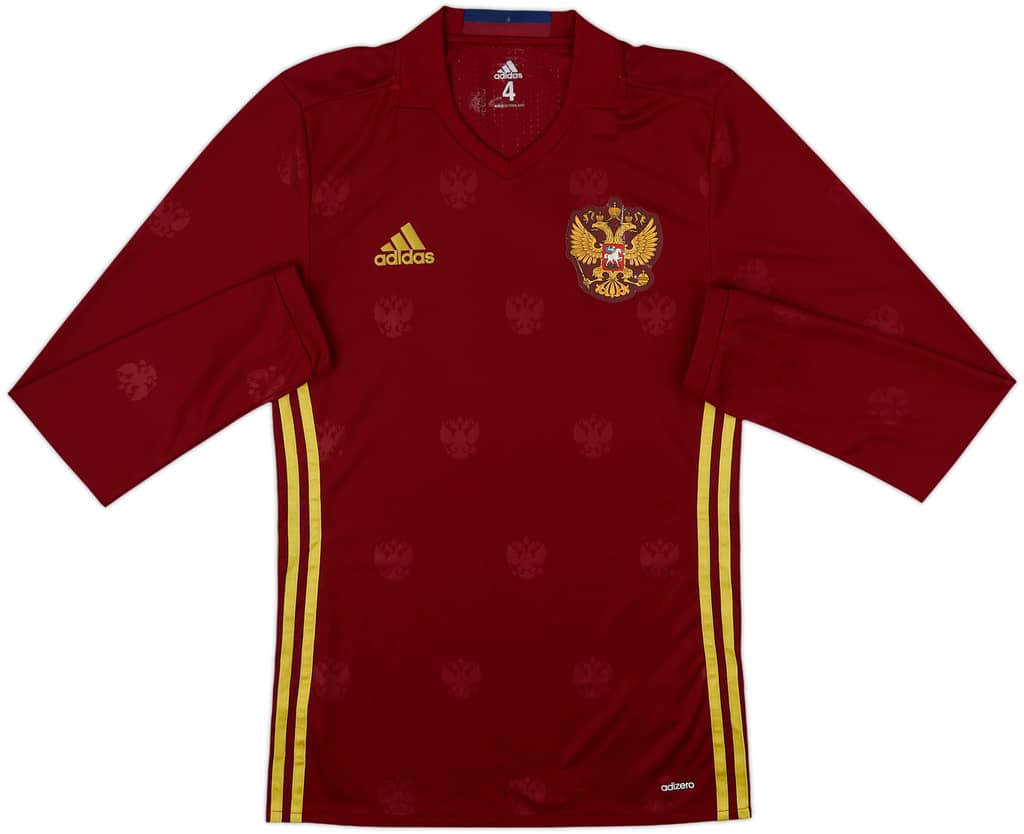 2016-17 Russia Player Issue Home L/S Shirt - 7/10 - (S)