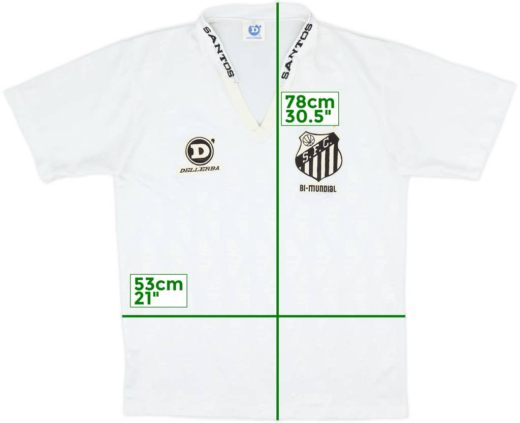 1993 Santos Home Shirt - 9/10 - (L)