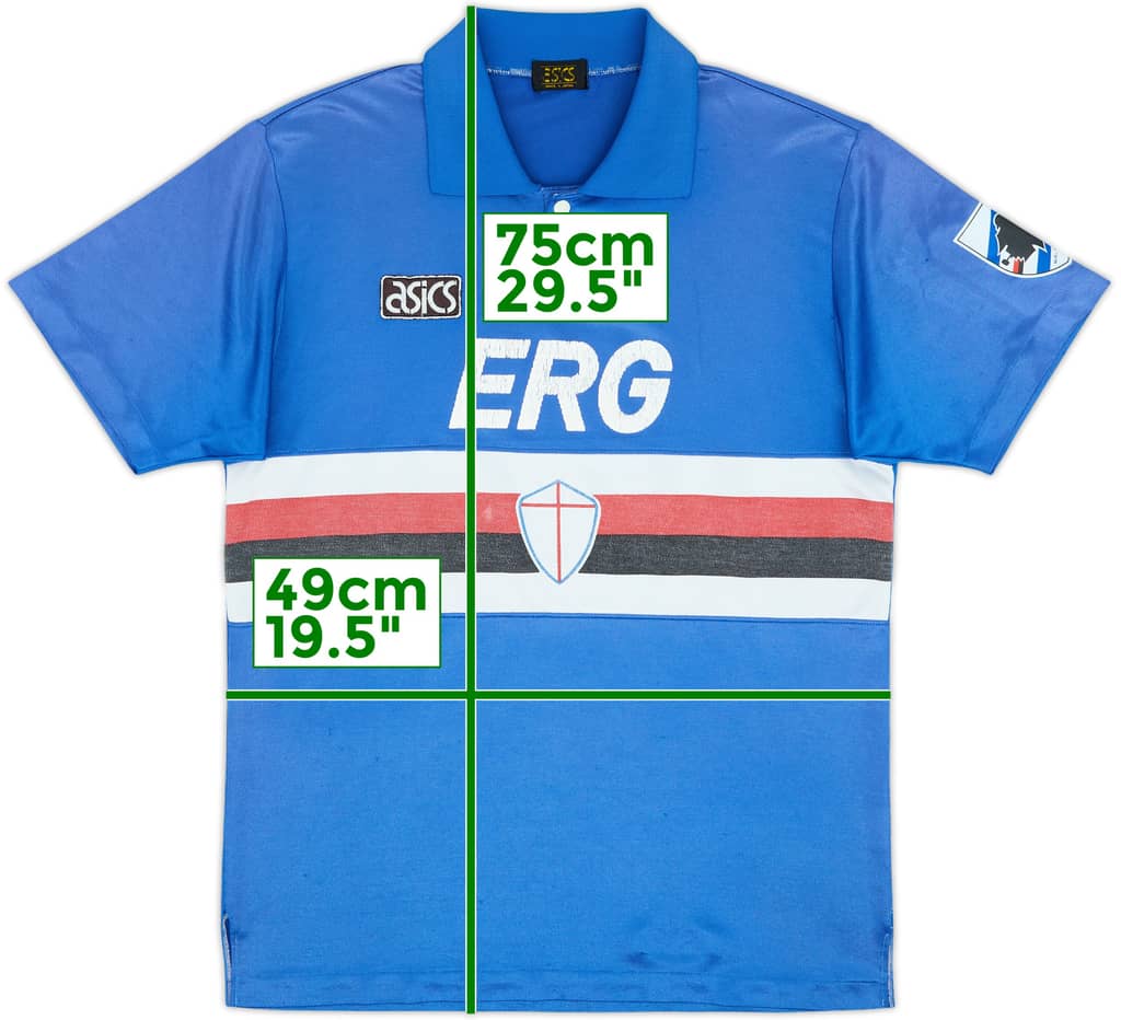 1993-94 Sampdoria Home Shirt - 5/10 - (M)