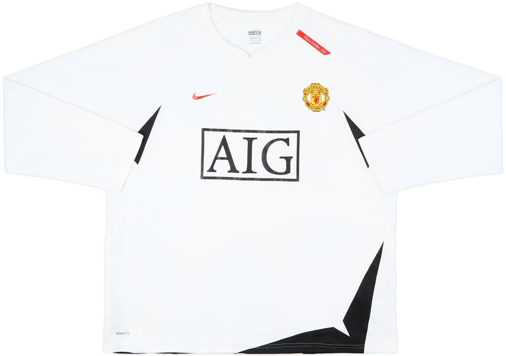 2007-08 Manchester United Nike Sweat Top - 9/10 - (XXL)