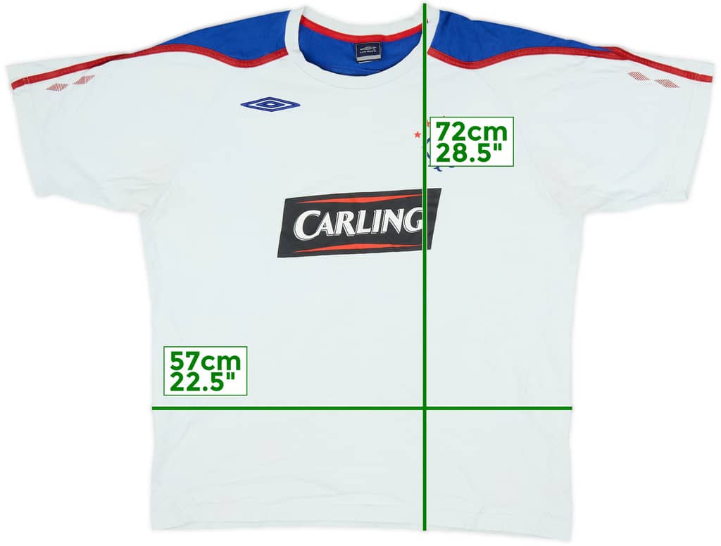 2007-08 Rangers Umbro Cotton Tee - 6/10 - (XL)
