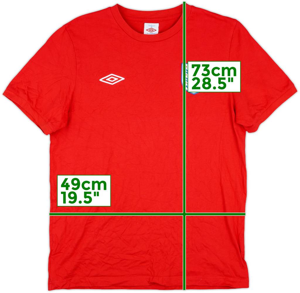 2010-11 England Umbro Cotton Tee - 10/10 - (L)